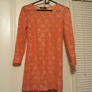 Lace long shirt